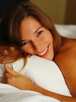 Sexy brunette teen erotic posing